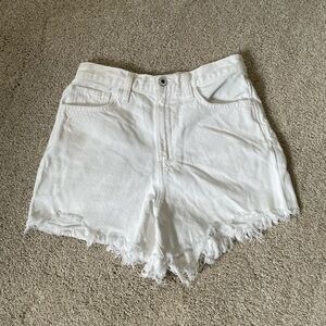 Favorite Daughter White Denim Juni Shorts